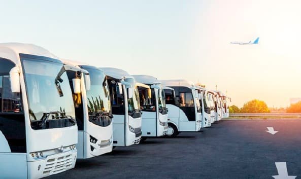 Airport transfer buses